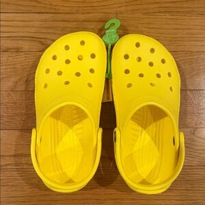 NWT CROCS Kids Bright Yellow